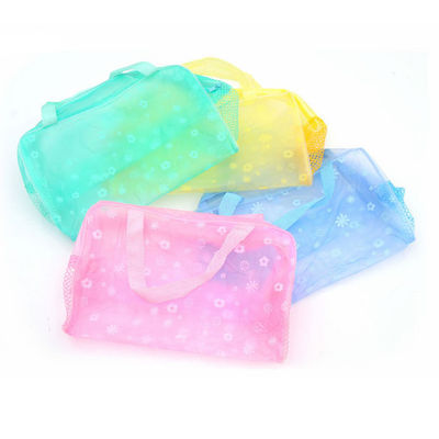 Chất lượng  OEM Foldable PVC Cosmetic And Toiletry Bags Portable Makeup Bag With Zipper nhà máy