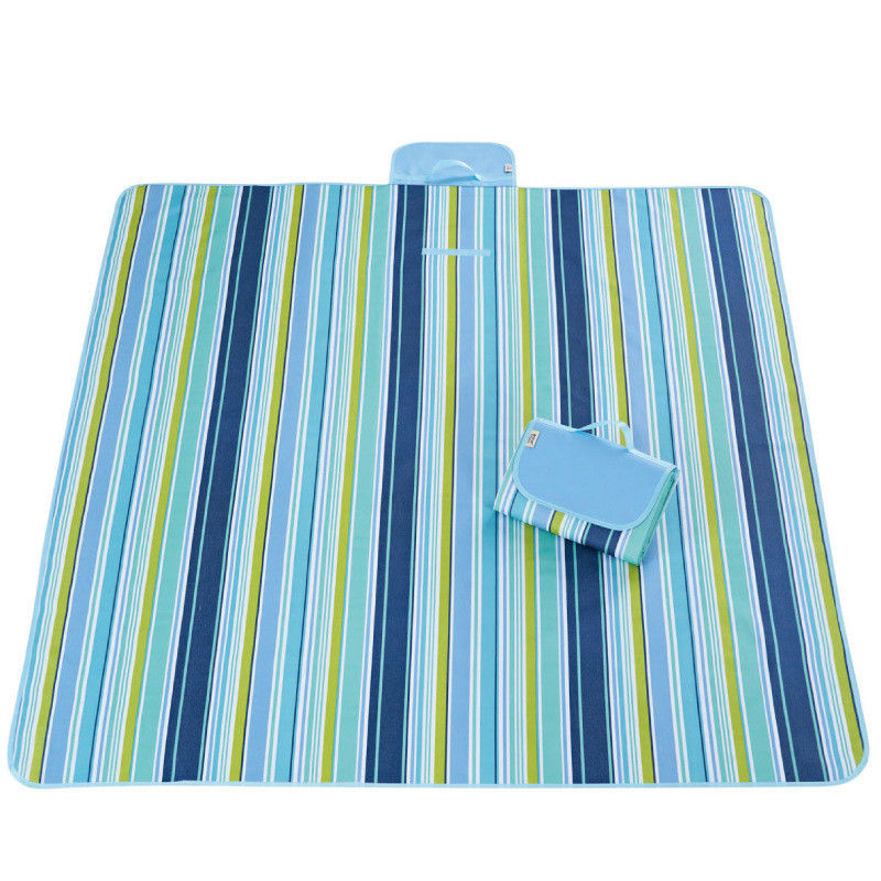Water Resistant Pocket Picnic Mat , Lightweight Foldable Beach Blanket