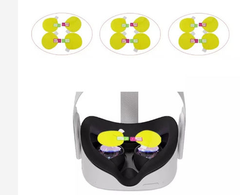 2021 Mới 4in1(4 Cái) TPU VR Màn Hình Màng Bảo Vệ Ống Kính Máy Ảnh Cho Oculus Quest 2 VR Mũ Bảo Hiểm Chống Trầy Xước Tấm Bảo Vệ Ống Kính