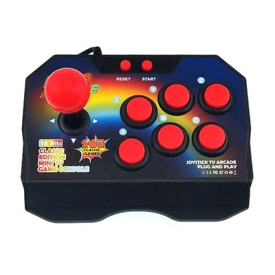 16 Bit Tích Hợp 145 Trò Chơi Arcade Retro Joystick Video Máy Chơi Game Bỏ Túi ABS Tay Cầm Người Chơi Dính Bộ Điều Khiển Tay Cầm AV