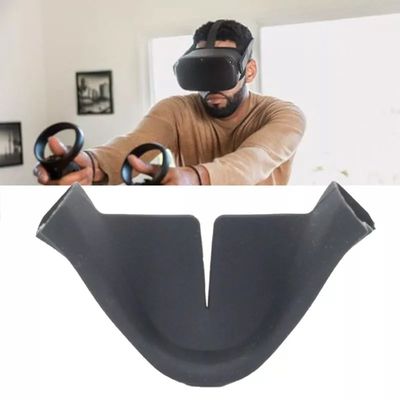 2022 Mới Nhất Xuất Hiện Silicone Đen Miếng Lót Mũi Che Bóng Đệm VR Tai Nghe Hỗ Trợ Giá Đỡ Cho Oculus Quest Bộ Phụ Kiện