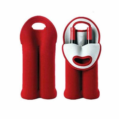 Kích Thước Tùy Chỉnh Di Động 1/2 Chai Bia Làm Mát Giá Đỡ Tàu Sân Bay Neoprene Rượu Tủ Đông Túi Mát Rượu-Chai Túi