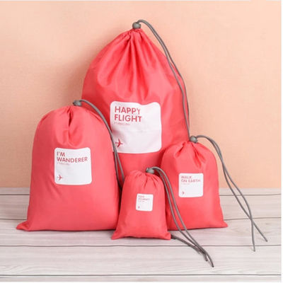 Khuyến mại thân thiện với môi trường vẻ đẹp không thấm nước vải polyester túi dây rút Túi che bụi tùy chỉnh cho quà tặng vải
