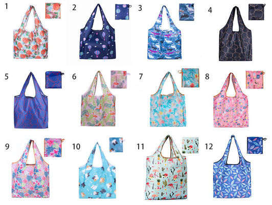 túi đựng vest có thể gập lại xách tay giá thấp túi mua sắm polyester gấp tote để mua sắm