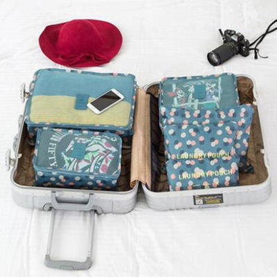 Túi giặt du lịch 6 miếng Polyester đựng quần áo giày dép