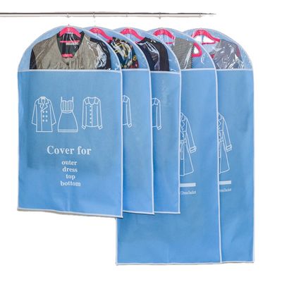 Túi đựng hàng may mặc không dệt có thể gập lại Zipper Túi giặt khô bằng nhựa hàng đầu