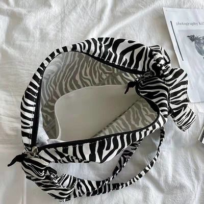 Thời trang Leopard Print Eco Canvas Túi Zebra Design Lady Túi đeo vai đơn Công suất lớn