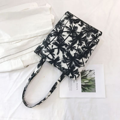 2022 OEM In Da Báo Túi Tote Cotton Cho Nữ Vải Bố Túi Xách Lớn Phong Cách Sống Túi Tạp Hóa Tay Cầm Túi Đeo Vai Túi Trẻ Em