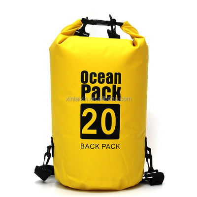 Túi khô chống thấm nước Ocean Pack 500D PVC Cắm trại trên bãi biển 20L