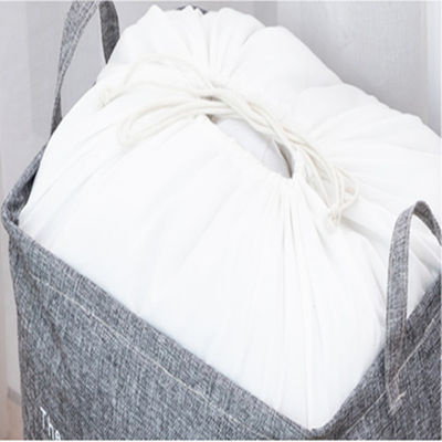 OEM Cotton Linen Có thể gập lại Giỏ giặt Túi đựng chăn