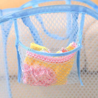 Giỏ đựng đồ giặt dạng lưới có thể gập lại đầy màu sắc di động Túi vải bẩn tái sử dụng