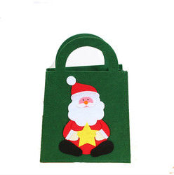 Túi tote nỉ 20 * 28cm Túi xách Giáng sinh tự thiết kế hoạt hình