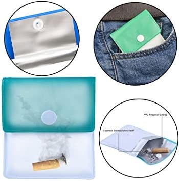 OEM Pocket Gạt tàn thuốc lá PVC di động Ash Pouch Nhỏ gọn chống cháy Không mùi