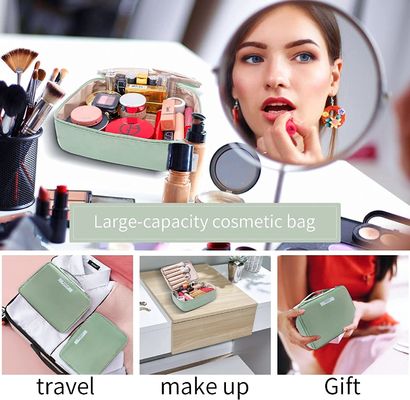 Bán chạy túi mỹ phẩm túi đựng mỹ phẩm dung tích lớn có tay cầm cho phụ nữ
