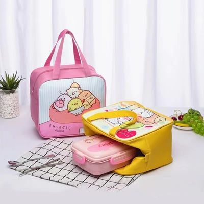 Túi đựng đồ ăn trưa cho trẻ em hoạt hình bằng vải không thấm nước cách nhiệt đáng yêu
