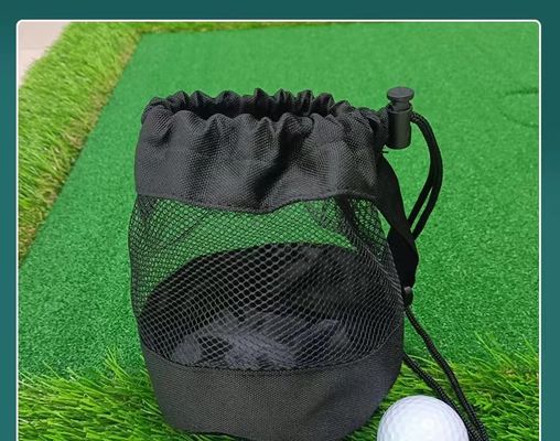 Túi dây rút thể thao polyester Túi lưới bỏ túi để đựng bóng golf