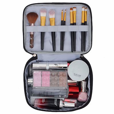 Bán túi đựng mỹ phẩm 2 lớp khóa kéo đôi