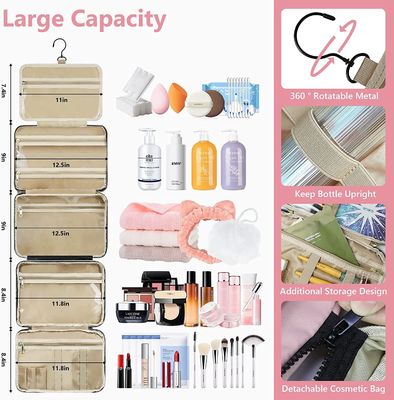 Túi bán hàng chất lượng cao túi vệ sinh cá nhân độc lập có thể tháo rời hoàn toàn