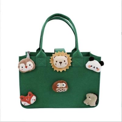 Túi quà tặng nỉ có thể gập lại có thể tái sử dụng Công suất lớn Mommy Storage Tote Túi xách