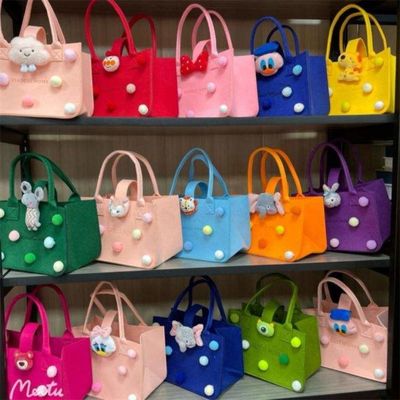 Túi quà tặng nỉ có thể gập lại có thể tái sử dụng Công suất lớn Mommy Storage Tote Túi xách