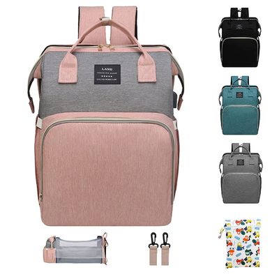 Thời trang Mommy Bag túi tã cho bé với nệm để dễ dàng đi ra ngoài vải chống nước chai em bé lớp cách nhiệt