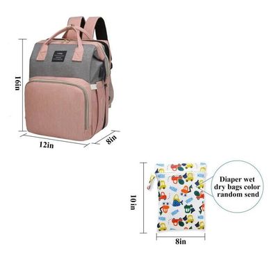 Thời trang Mommy Bag túi tã cho bé với nệm để dễ dàng đi ra ngoài vải chống nước chai em bé lớp cách nhiệt