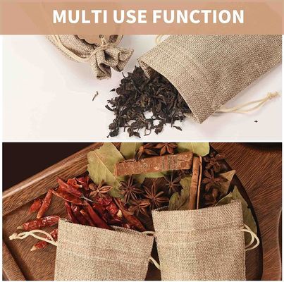 3 &quot;x 4&quot; Túi Có Dây Rút, Túi Vải Lanh Hessian Cưới, Túi Trang Sức Túi Vải Bố