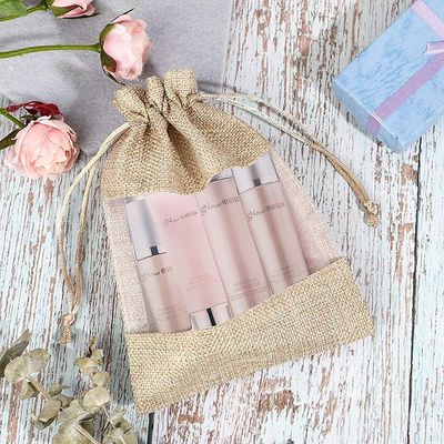 Túi vải bố Sheer Túi Organza Túi vải bố Túi quà tặng có dây rút, dành cho tiệc cưới Ủng hộ các mẫu mỹ phẩm Túi lưới