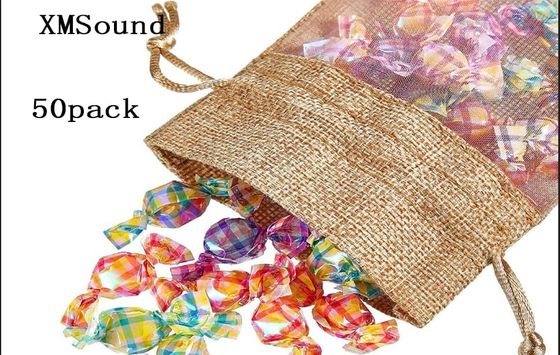Túi vải bố Sheer Túi Organza Túi vải bố Túi quà tặng có dây rút, dành cho tiệc cưới Ủng hộ các mẫu mỹ phẩm Túi lưới