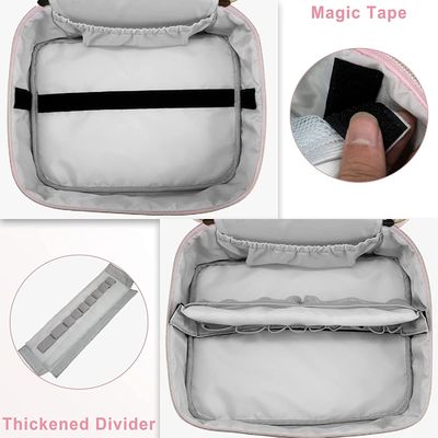 Túi trang điểm cực lớn bền và nhẹ Túi tổ chức trang điểm hai lớp Túi đựng cọ trang điểm chống nước