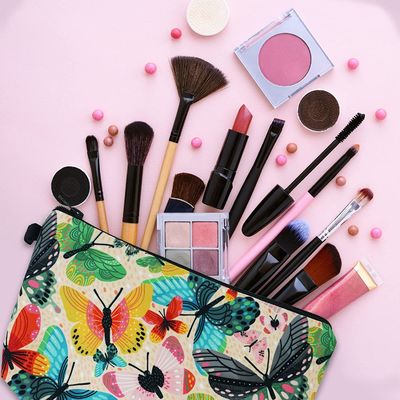 Mềm Bền Túi Đựng Mỹ Phẩm Cho Nữ Bướm Nhỏ Nhiều Màu Sắc Túi Trang Điểm Túi Vệ Sinh Phụ Kiện Dây Kéo Tổ Chức