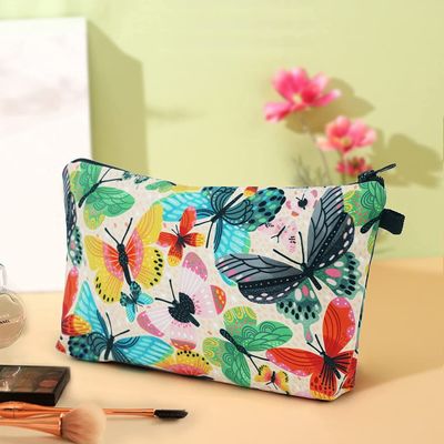 Mềm Bền Túi Đựng Mỹ Phẩm Cho Nữ Bướm Nhỏ Nhiều Màu Sắc Túi Trang Điểm Túi Vệ Sinh Phụ Kiện Dây Kéo Tổ Chức