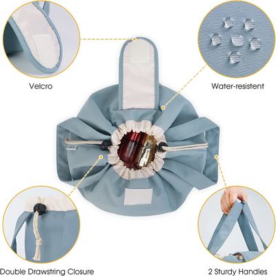 Chống Sốc Chống Nước Bền Mềm Dây Rút Túi Trang Điểm Lớn Túi Đựng Mỹ Phẩm Đồ Vệ Sinh Người Tổ Chức Cho Nữ