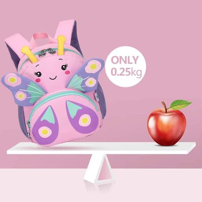Ba lô trẻ em bền nhẹ có trọng lượng nhẹ dành cho bé gái Hoạt hình 3D Trường học Nhà trẻ Túi du lịch mẫu giáo