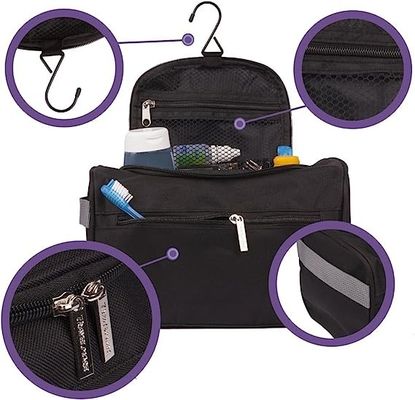 Túi đựng đồ vệ sinh du lịch treo chống sốc Tổ chức vệ sinh phòng tắm Dopp Kit có móc