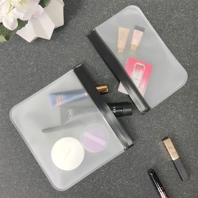 Túi PEVA mờ trong suốt chống sốc 1 Túi đựng đồ trang điểm lớn 1 nhỏ