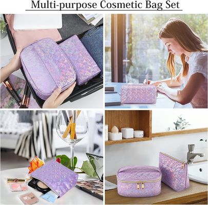 Túi mỹ phẩm mềm bằng da PU Túi chống nước Túi du lịch trang điểm di động