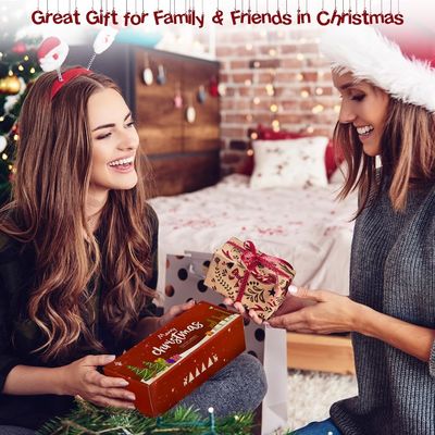 Giáng sinh nến thơm Set quà Elk &amp; cây Giáng sinh hình làm bằng tay Sốt đậu nành Xmas hương liệu nến