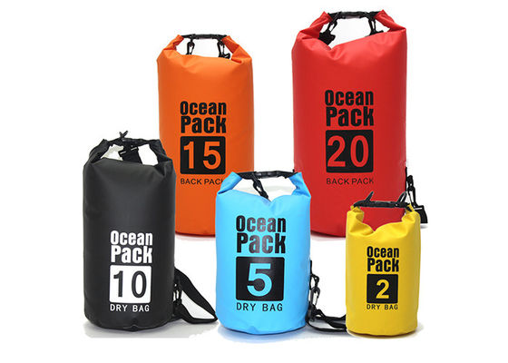 Túi khô chống nước MultiColor 500D PVC 20 lít cho bãi biển