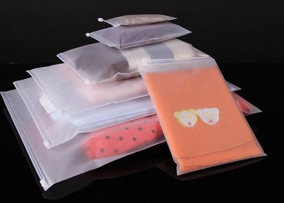 Tùy chỉnh thiết kế túi nhựa rõ ràng lớn với Zip hàng đầu cho vật liệu PE may